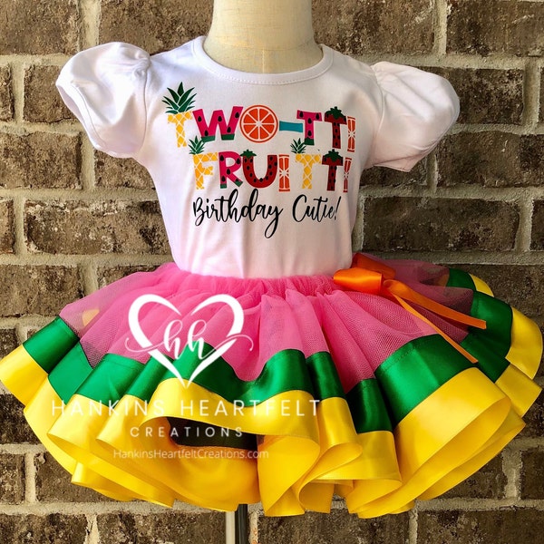 Twotti Frutti Birthday Set, Birthday Outfit, Second Birthday, Tutu