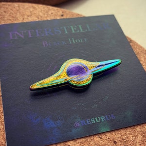 Black Hole | Interstellar | Wormhole | Enamel Pin | Badge | Scifi | Science | Universe | Gift | Movie | Fan Merch | Fantasy Pin | Webb