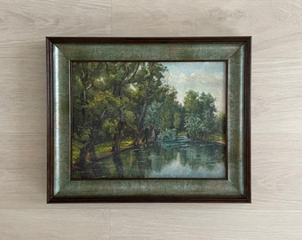 Original antique oil painting, Original paintings on canvas, Oil paintings vintage, Oil painting original, Vintage oil painting original