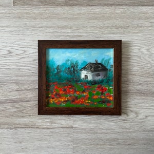 Pintura al óleo vintage original, decoración de cocina vintage, pintura al óleo original, pintura al óleo vintage original, pintura vintage original