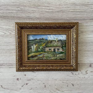 Pintura al óleo original vintage, Pintura al óleo original, Pintura al óleo vintage original, Pintura al óleo original, Pintura al óleo antigua original