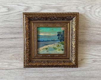 Dipinto impressionista, dipinto ad olio originale, dipinto ad olio originale, dipinto ad olio originale vintage, dipinto ad olio vintage