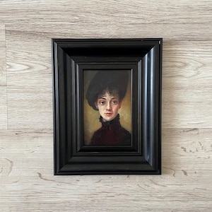 Pintura a óleo original vintage, Pintura de retrato vintage original, Pintura a óleo original vintage, Pintura a óleo original