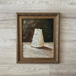 Cheese portrait, Impressionist oil painting original