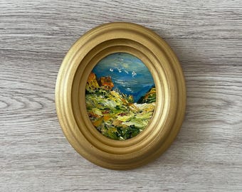 Impressionist oil painting, Original oil painting, Oil painting original, Vintage oil painting original