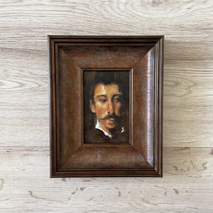 Origineel vintage olieverfschilderij, origineel olieverfschilderij, vintage origineel schilderij, portretten vintage schilderij, origineel olieverfschilderij