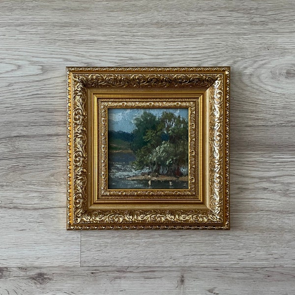 Gold framed vintage painting, Original oil painting, Vintage oil painting original, Oil painting original vintage, Original art painting