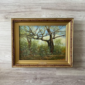 Oil painting original vintage, Original oil painting, Vintage oil painting original, Oil painting original, Gold framed vintage painting