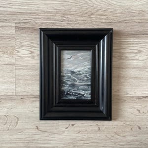 Pintura impressionista, Pintura a óleo de paisagem marinha, Pintura a óleo original, Pintura a óleo original