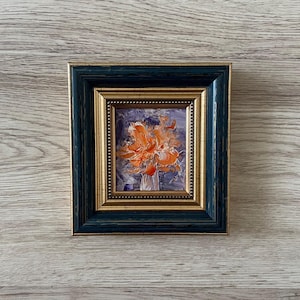 Oil painting miniature, Oil painting original, Original art painting, Oil painting original small, Impressionist oil painting