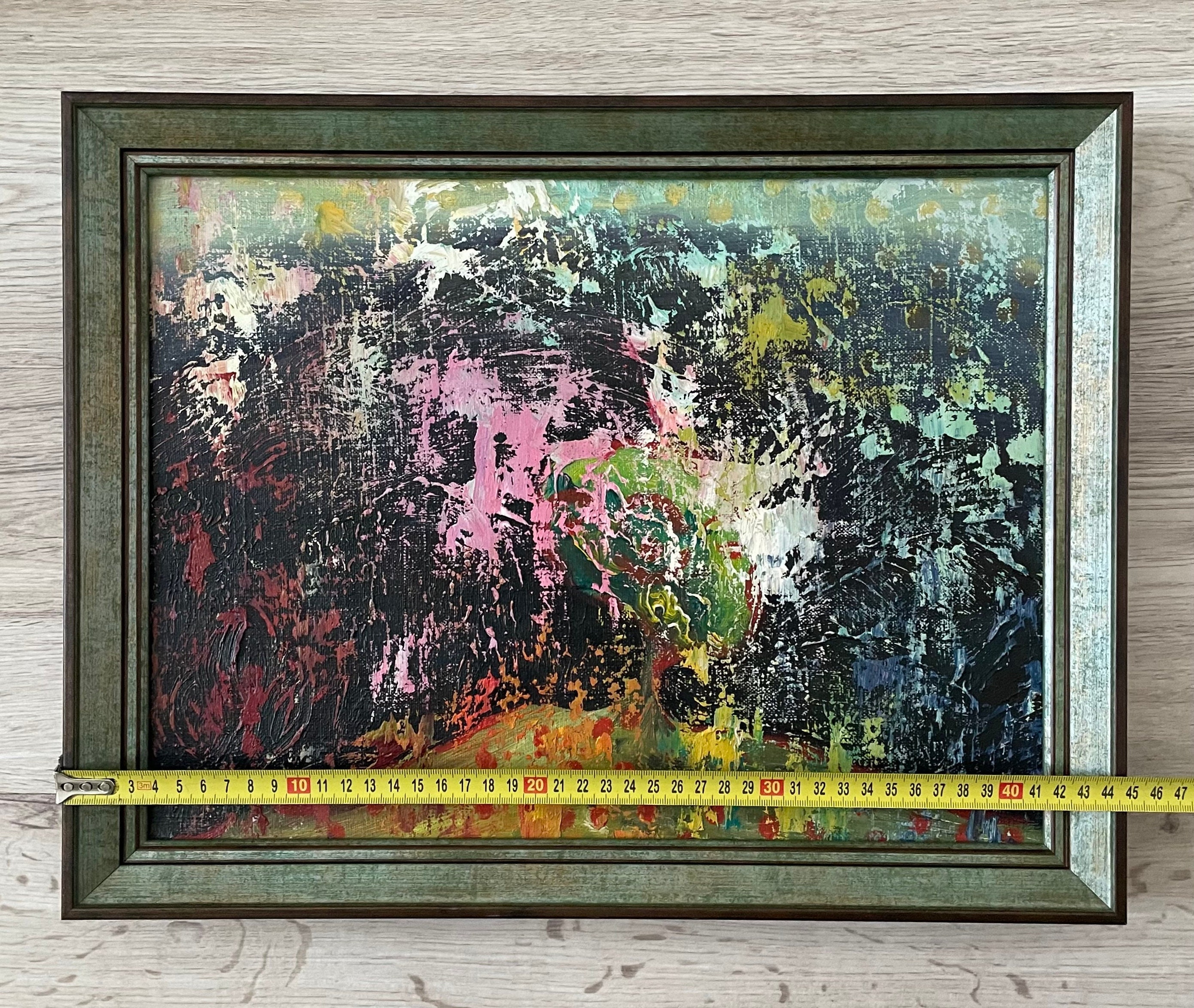 オリジナルアート抽象画、油絵原画、キャンバスオリジナル絵画、抽象
