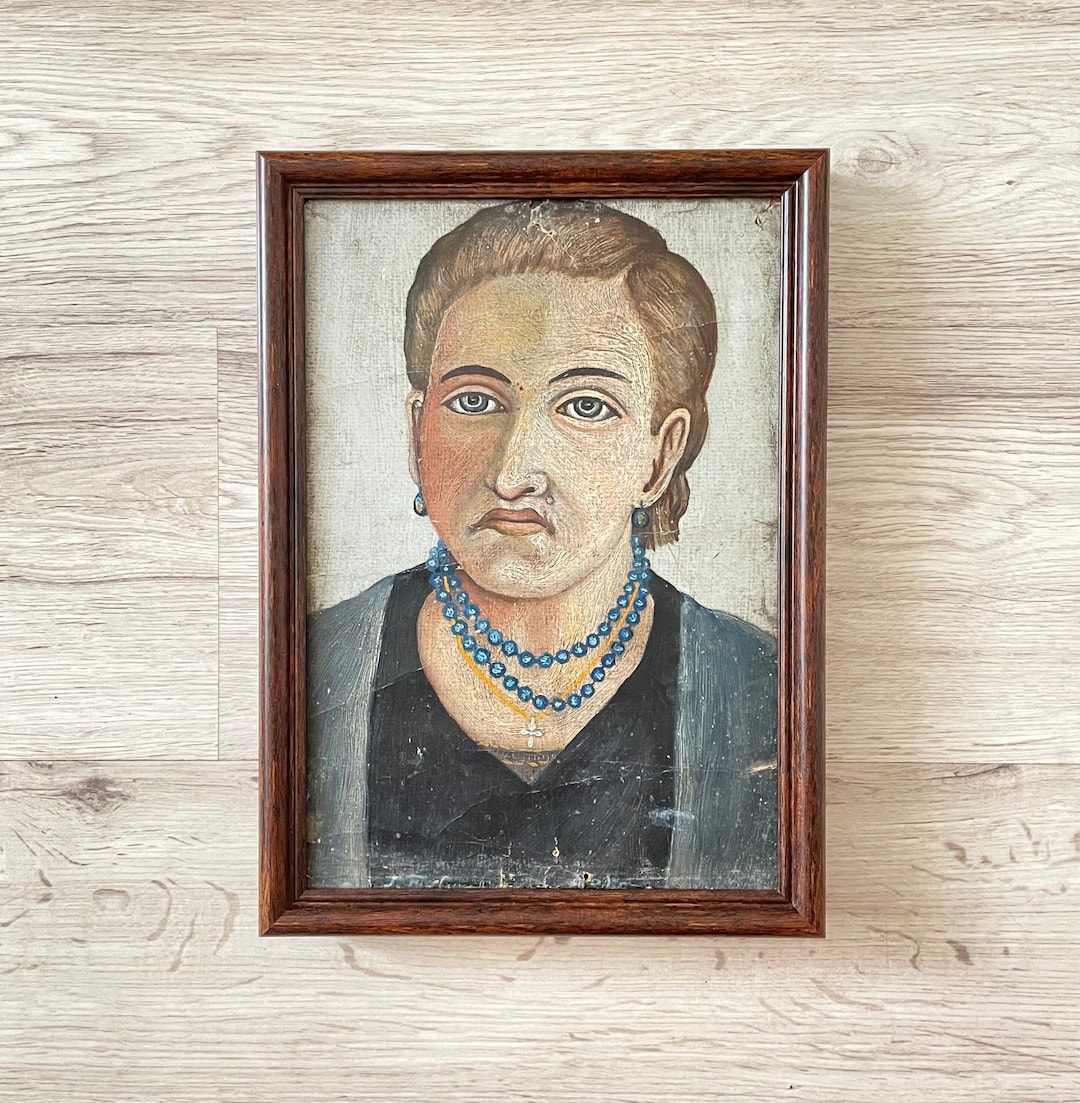 Antique Oil Painting Original, Portrait Painting Vintage, Oil Paintings ...