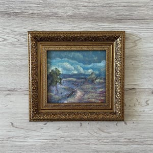 Pintura al óleo original vintage, Pintura al óleo original, Pintura al óleo vintage original, Pintura al óleo original, Pintura al óleo impresionista
