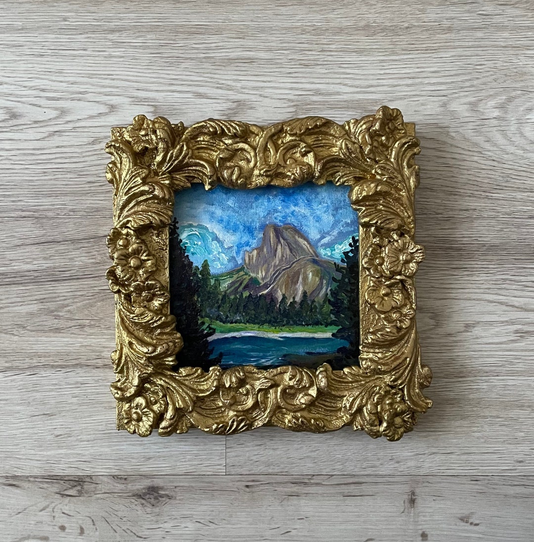 Gold Framed Vintage Painting Original Oil Painting Vintage Etsy