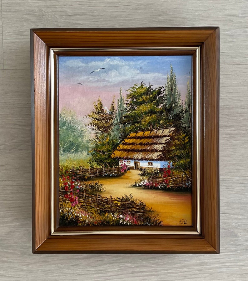 Paintings on canvas original, Original oil painting, Vintage oil painting original, Original oil painting on canvas, Oil original painting image 2