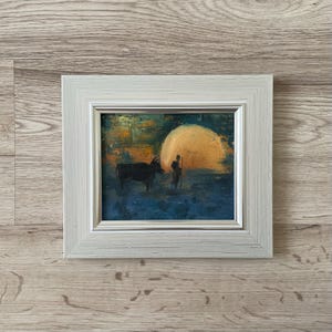 Impressionistisch olieverfschilderij origineel vintage