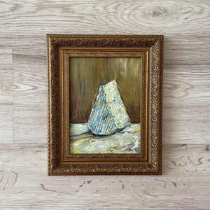 Cheese portrait, Impressionist oil painting original