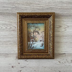 Pintura al óleo original antigua, Pintura al óleo original, Pintura al óleo antigua enmarcada, Pintura al óleo original vintage, Pintura antigua original
