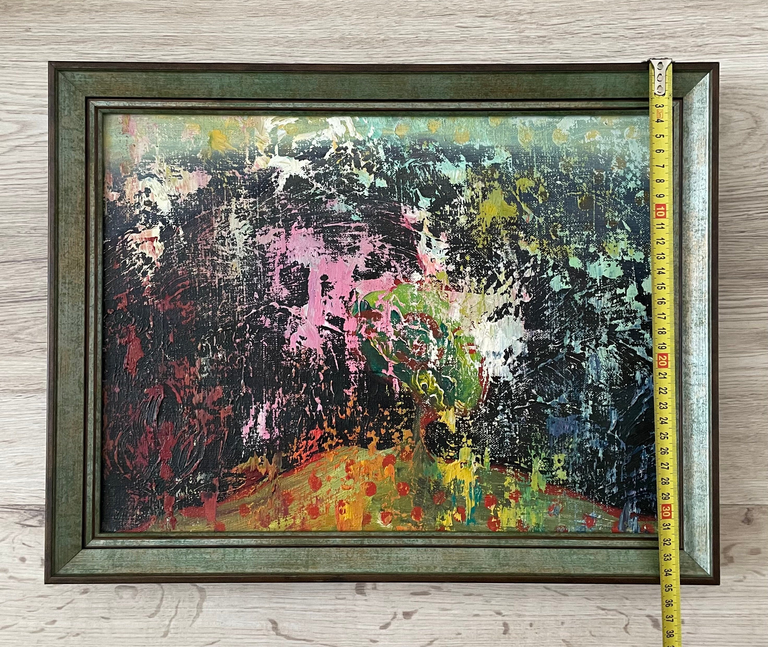 オリジナルアート抽象画、油絵原画、キャンバスオリジナル絵画、抽象