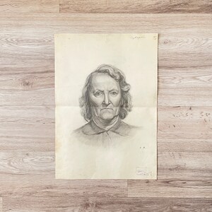 Originales Vintage Gemälde, Vintage Portrait einer Frau, Portrait Gemälde, Vintage Portrait, Portraitmalerei