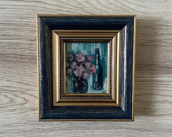 Oil painting miniature, Oil painting original, Original art painting, Oil painting original small, Impressionist oil painting