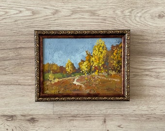 Original oil painting, Vintage landscape painting original, Oil painting original vintage, Vintage oil painting original