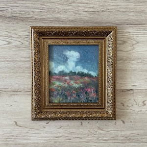 Pintura al óleo impresionista, Pintura al óleo original vintage, Pintura al óleo original, Pintura al óleo vintage original, Pintura al óleo original
