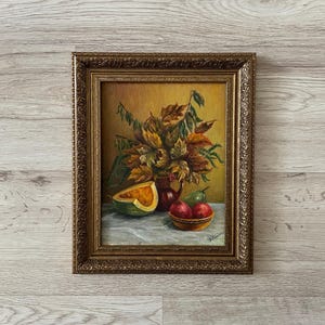 Pintura al óleo original antigua, Pintura al óleo original, Pintura al óleo antigua enmarcada, Pintura al óleo original vintage, Pintura antigua original