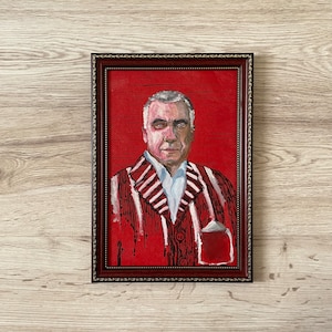 Origineel olieverfschilderij, olieverfschilderij origineel vintage, origineel vintage schilderij, portret schilderij vintage, olieverfschilderij origineel vintage