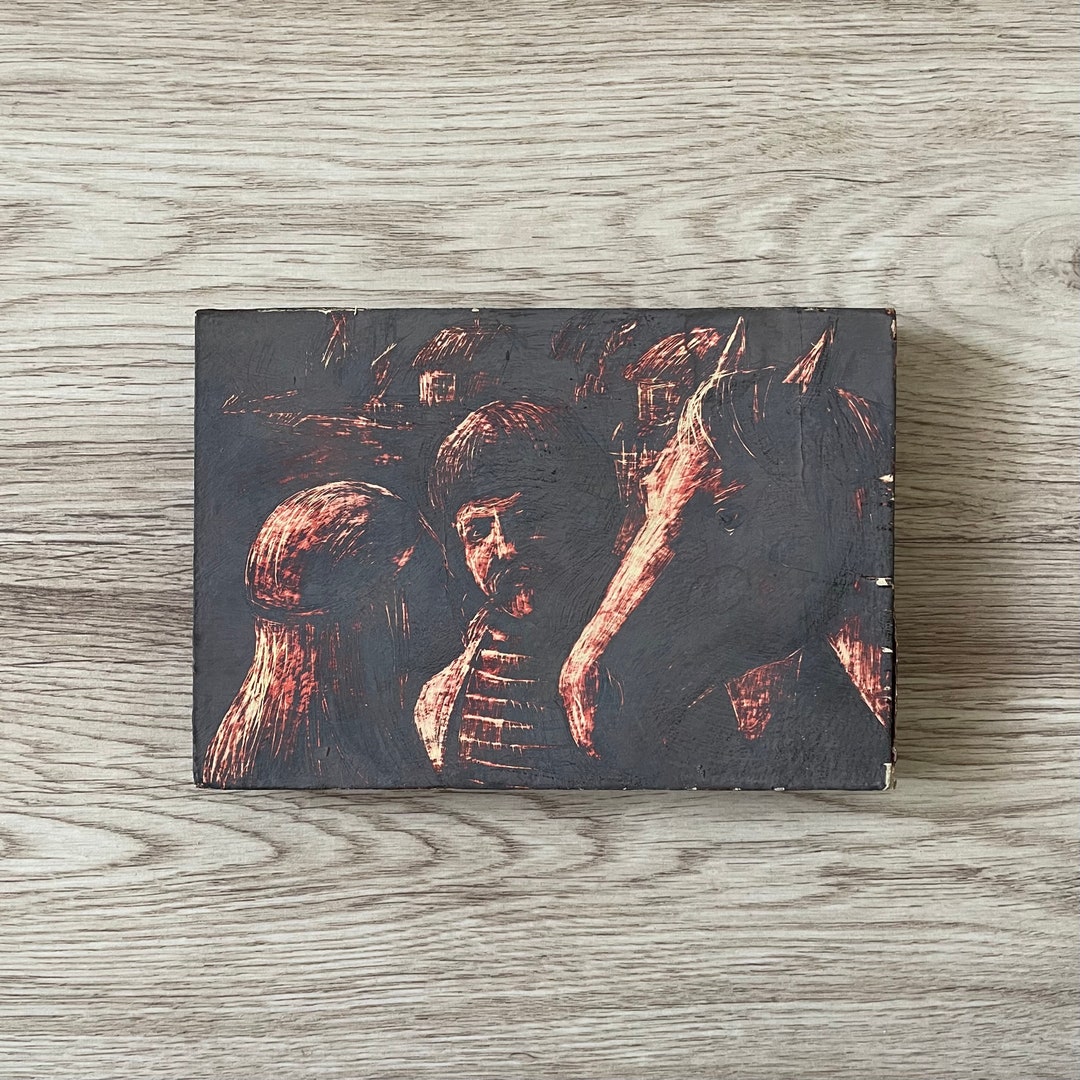 Vintage Painting Original, Oil Painting Original, Original Oil Painting