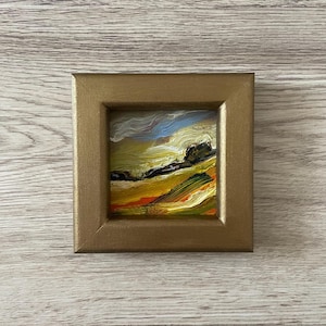 Impressionist oil painting, Oil painting miniature, Oil painting original, Original oil painting