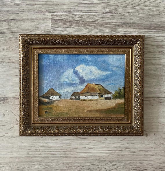 ヴィンテージ 油絵 レトロ ヴィンテージ 油絵 トラ 虎 リアル アート