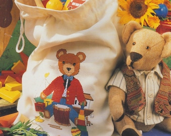 Vintage Teddy Bears in Cross Stitch by Julie Hasler Paperback Book