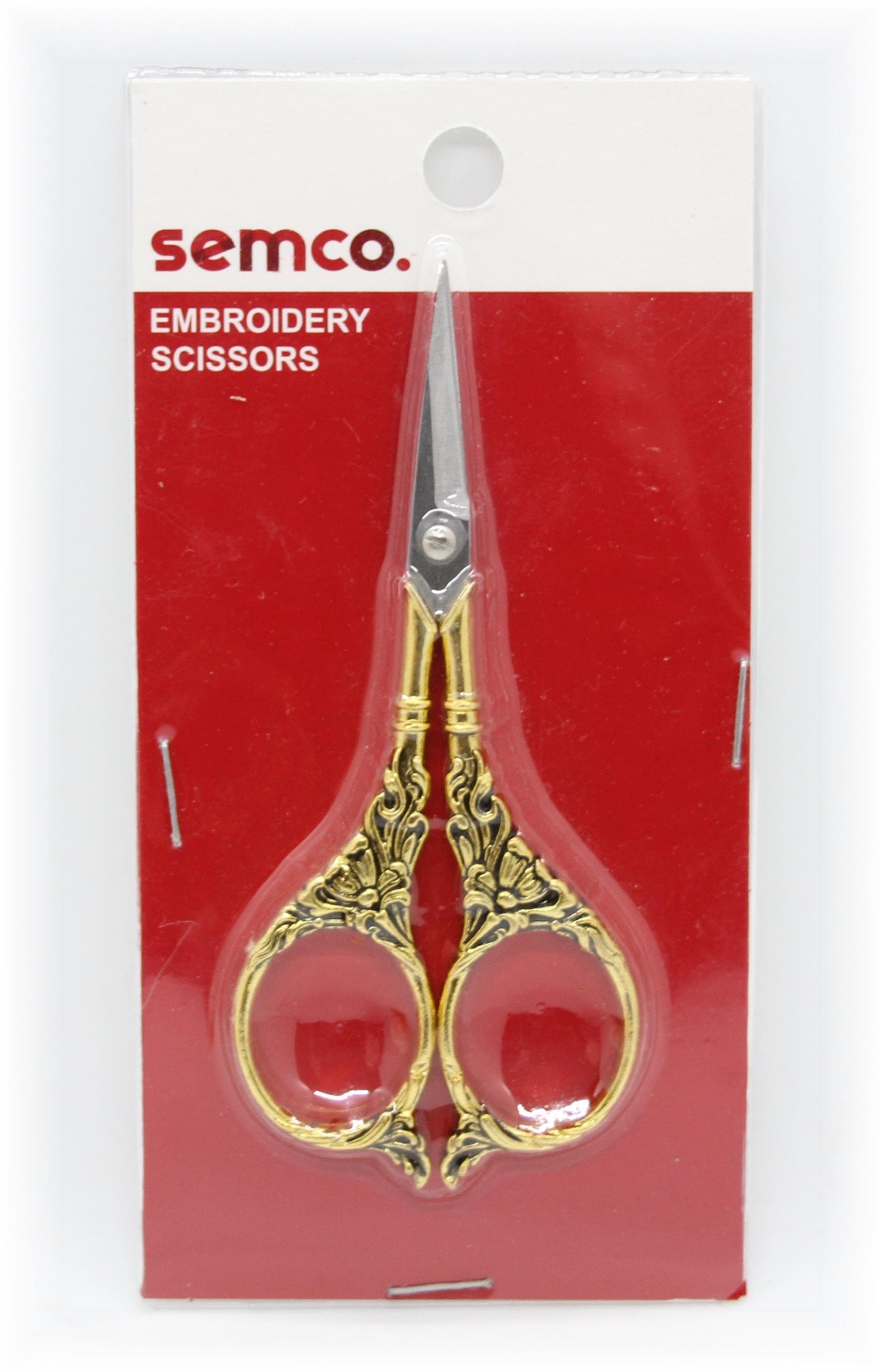 3.5 Multi Purpose Heart Shape Small Embroidery Fancy Scissors Gold Plated
