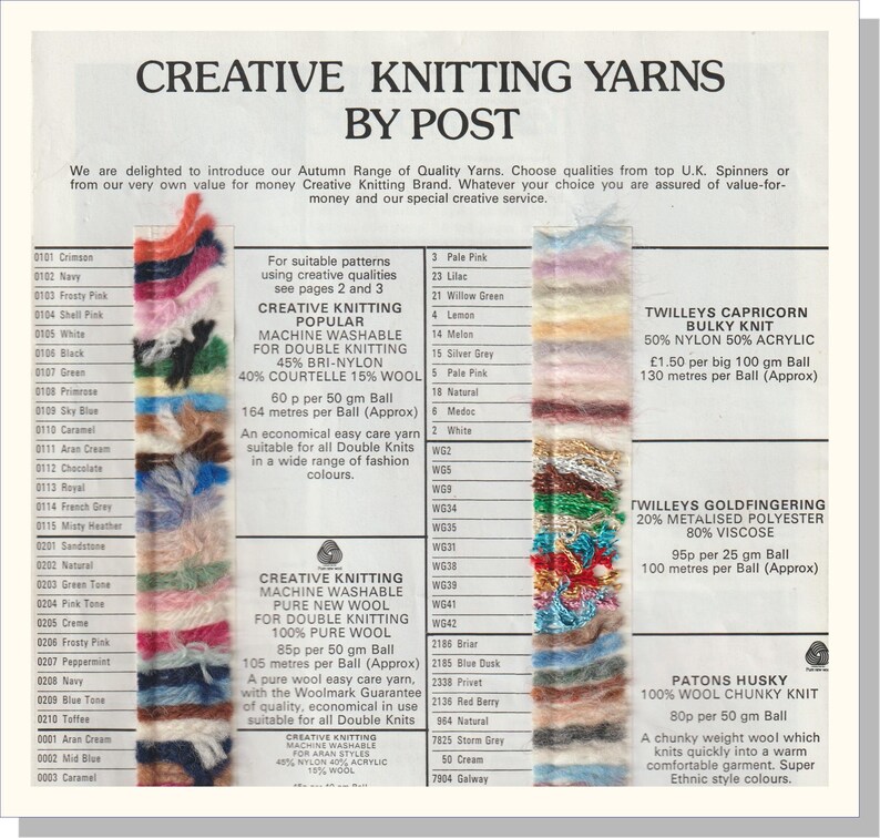 Vintage Retro Women/'s Knit For Today Creative Knitting Patterns List /& Patterns Booklet