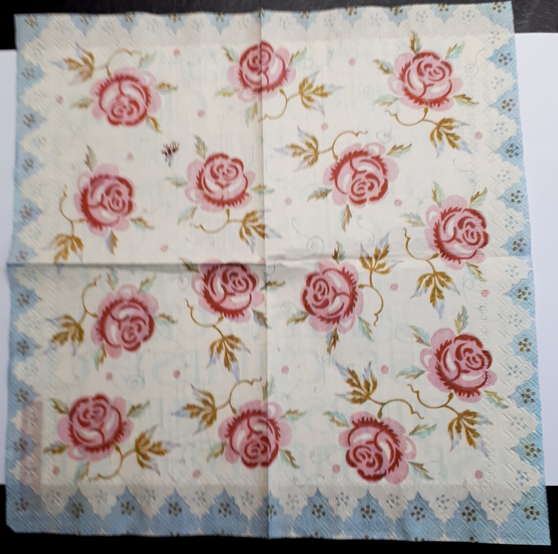 Emma Bridgewater Rose and Bee Paper Napkin Serviette for Etsy UK