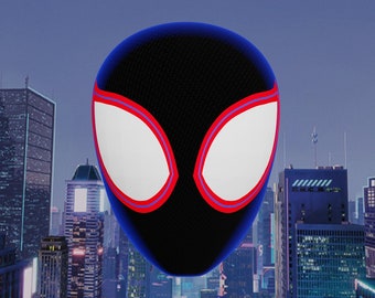 Spider-Man Miles Morales (Into the SpiderVerse) Faceshell/Lense 3d print file