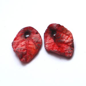 Rustic charms, ceramic, handmade, jewelry components