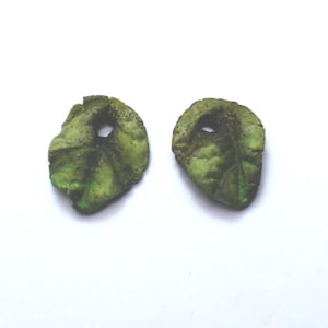 Rustic charms, ceramic, handmade, jewelry components
