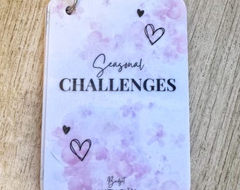 Laminated Seasonal Savings Challenge: A6 Cash Envelope Insert