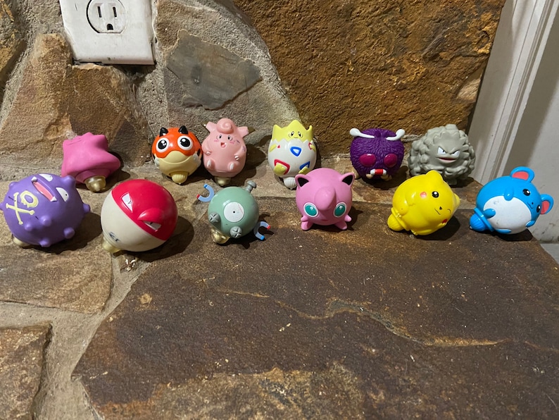 Spinning Top Pokémon Figures Etsy