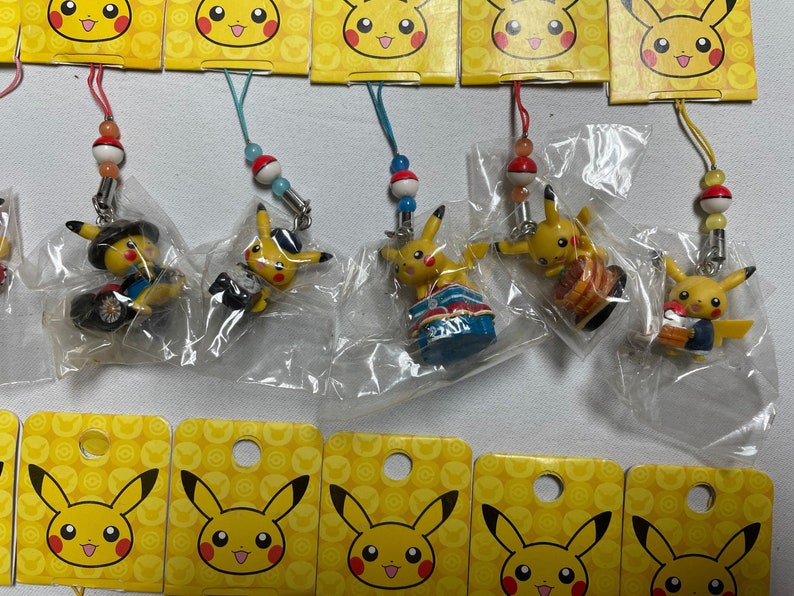 Pikachu Pokémon Figure Keychains | Etsy