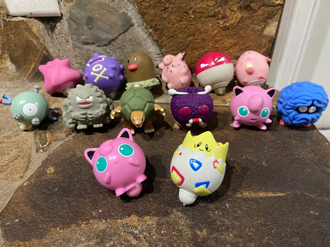 Spinning Top Pokémon Figures Etsy
