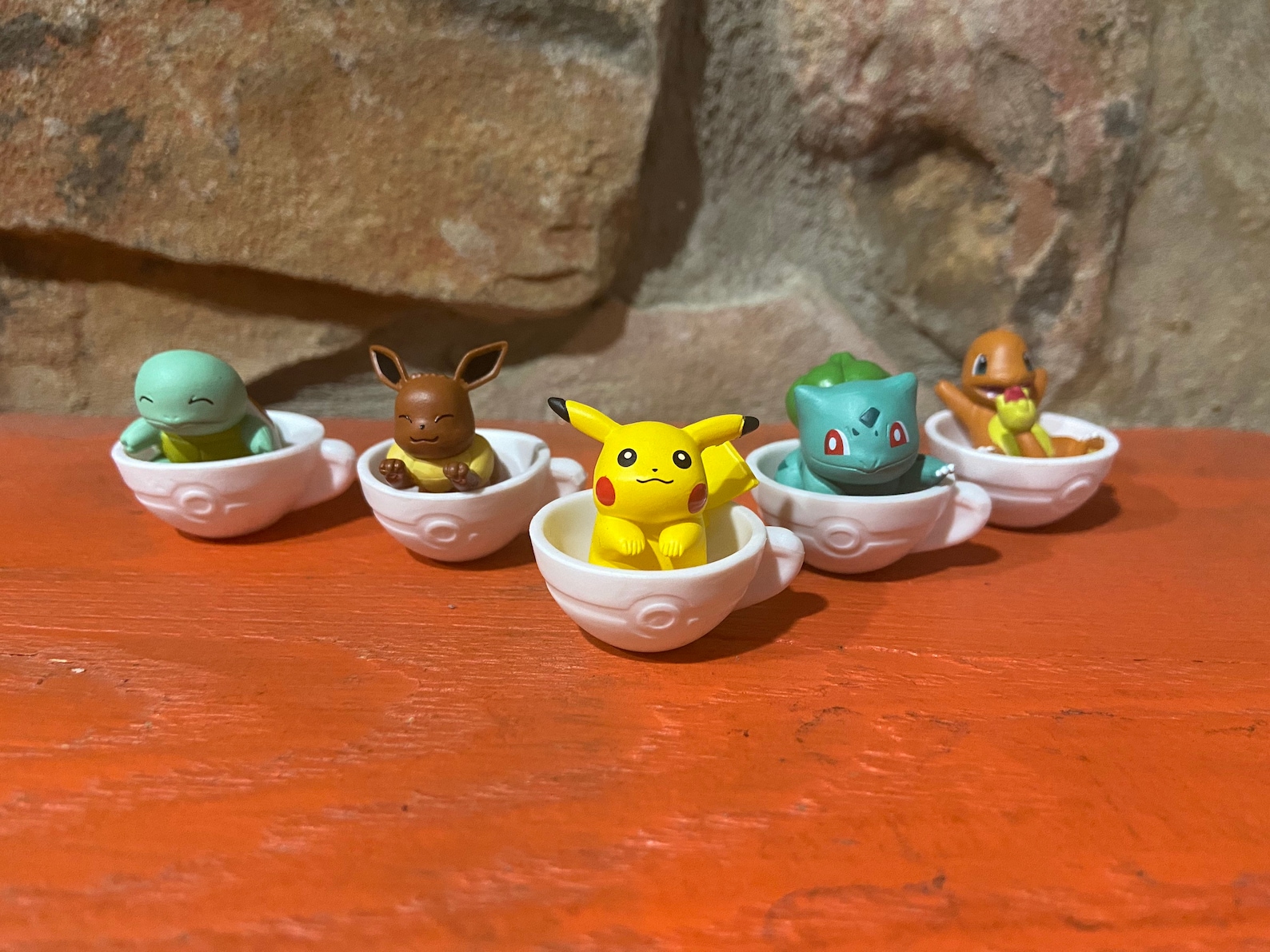 Pokémon Tea Cup Figures Etsy