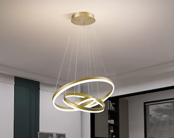 Modern LED 3 Lamp Gold Ceiling Lights Pendant Chandelier Kitchen Dining Room