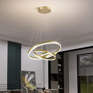 Modern LED 3 Lamp Gold Ceiling Lights Pendant Chandelier Kitchen Dining Room
