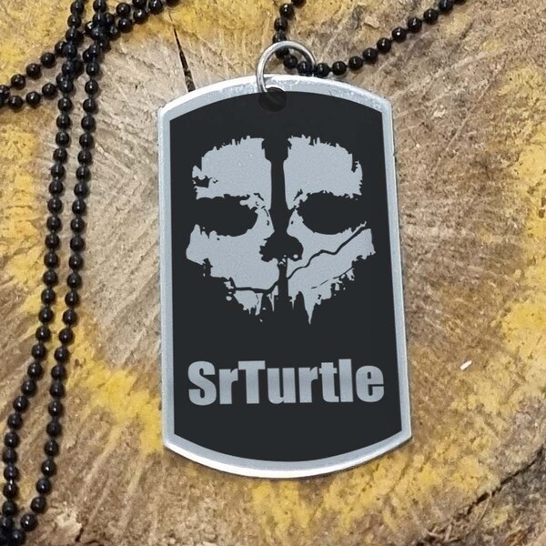 Call of Duty Ghost Dog Tag Etsy