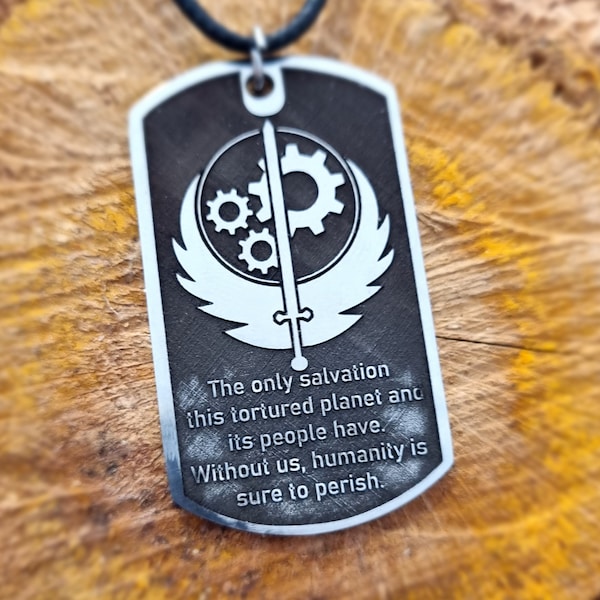 Fallout Brotherhood of Steel Necklace// Fallout Brotherhood of Steel Keychain