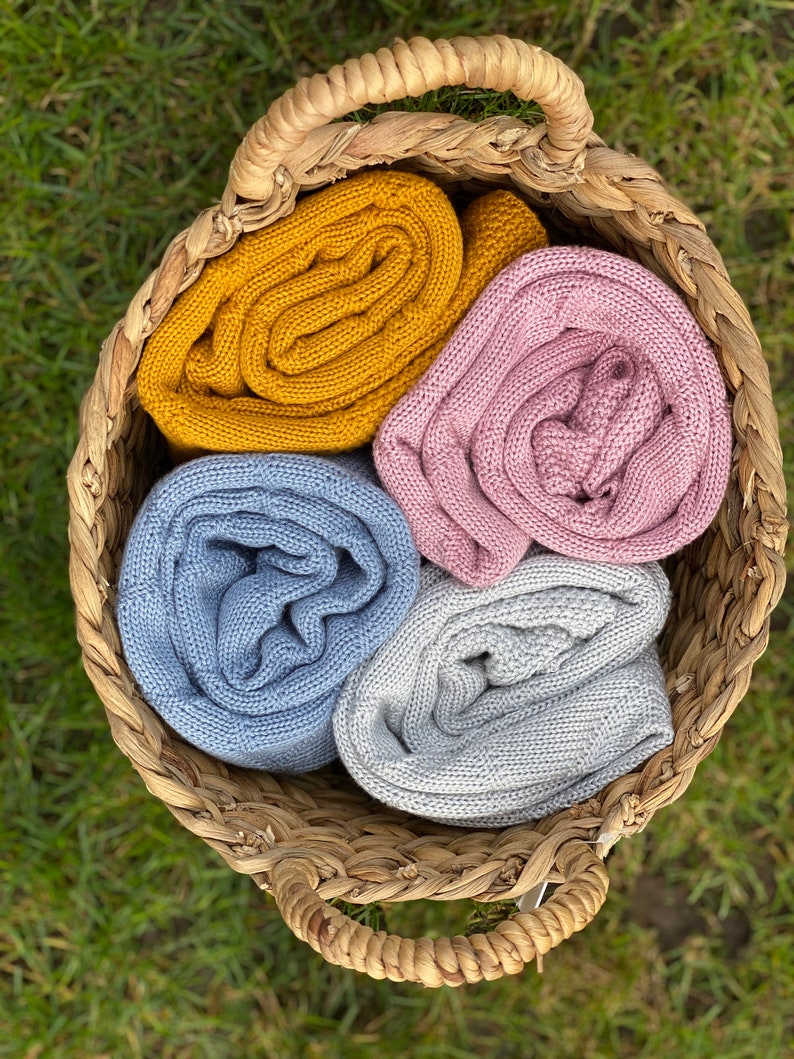 100 Bamboo Baby Blanket Organic Bamboo Yearn Blanketpure Etsy