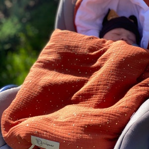 100% organic muslin cotton Baby footmuff, Baby sleeping bag for stroller/ pram, Oeko-tex standard muslin Fubsack, Baby shower gift